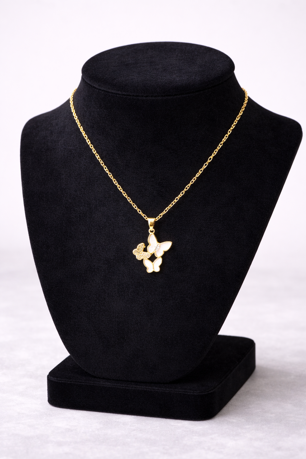 Golden Butterfly Grace Necklace
