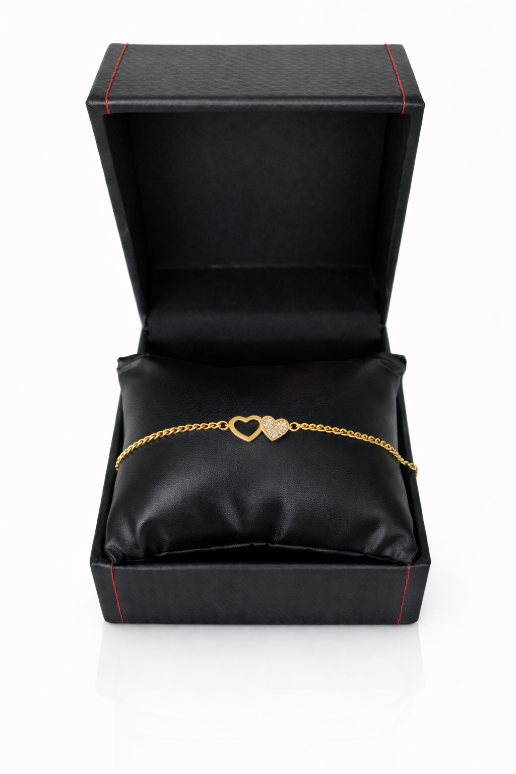 Golden Double Heart Bracelet