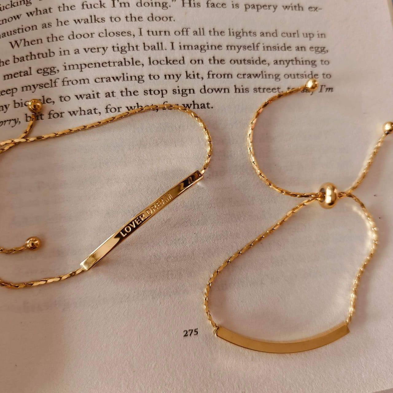 Golden Minimal Bar Bracelet