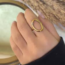 Golden Oval Ring
