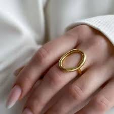 Golden Oval Ring