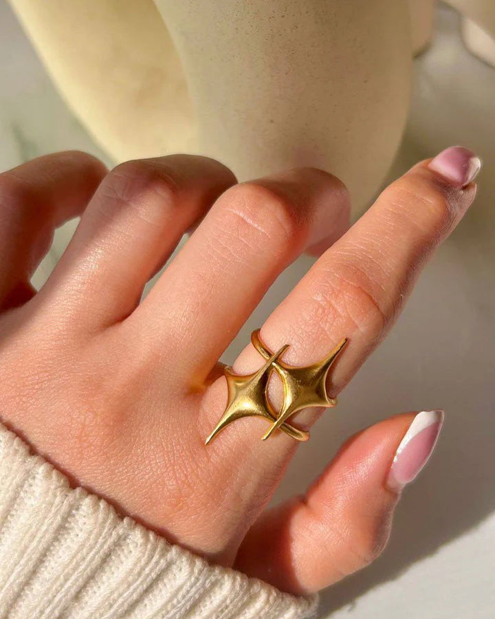 Golden Starflare Ring