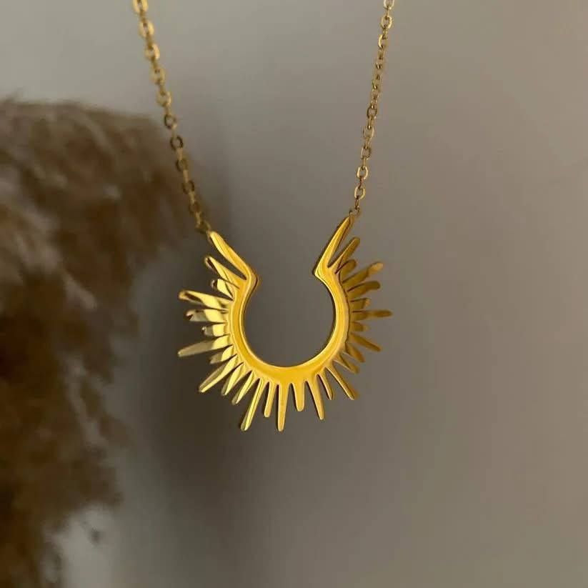 Golden Sunburst Necklace