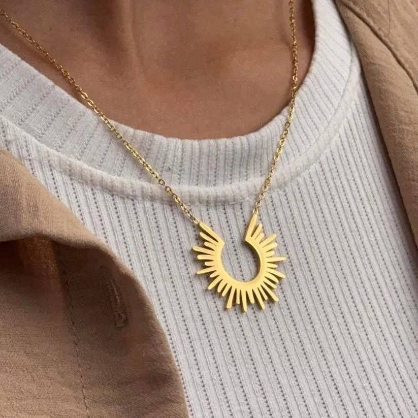 Golden Sunburst Necklace