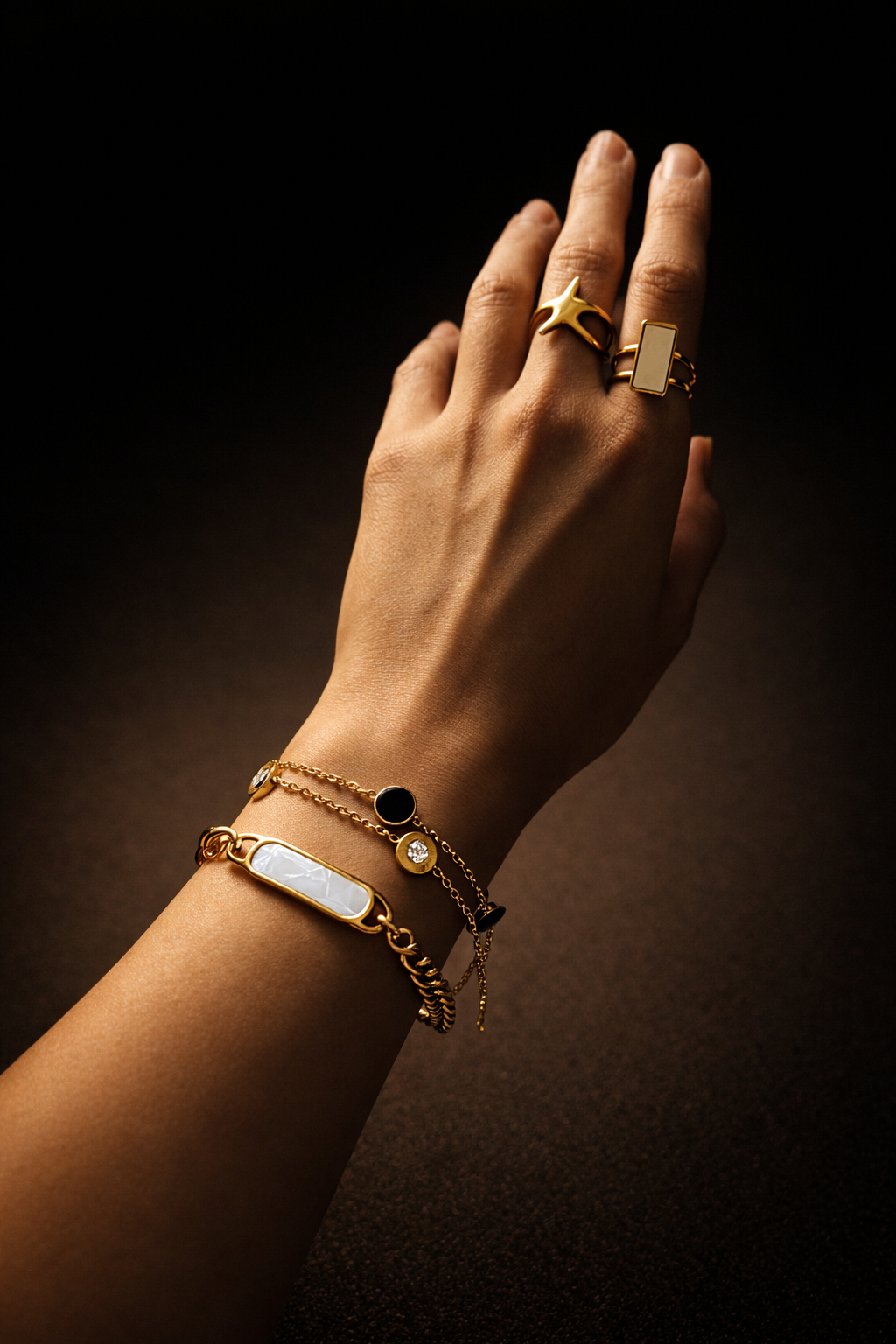 Midnight Charm Bracelet Set